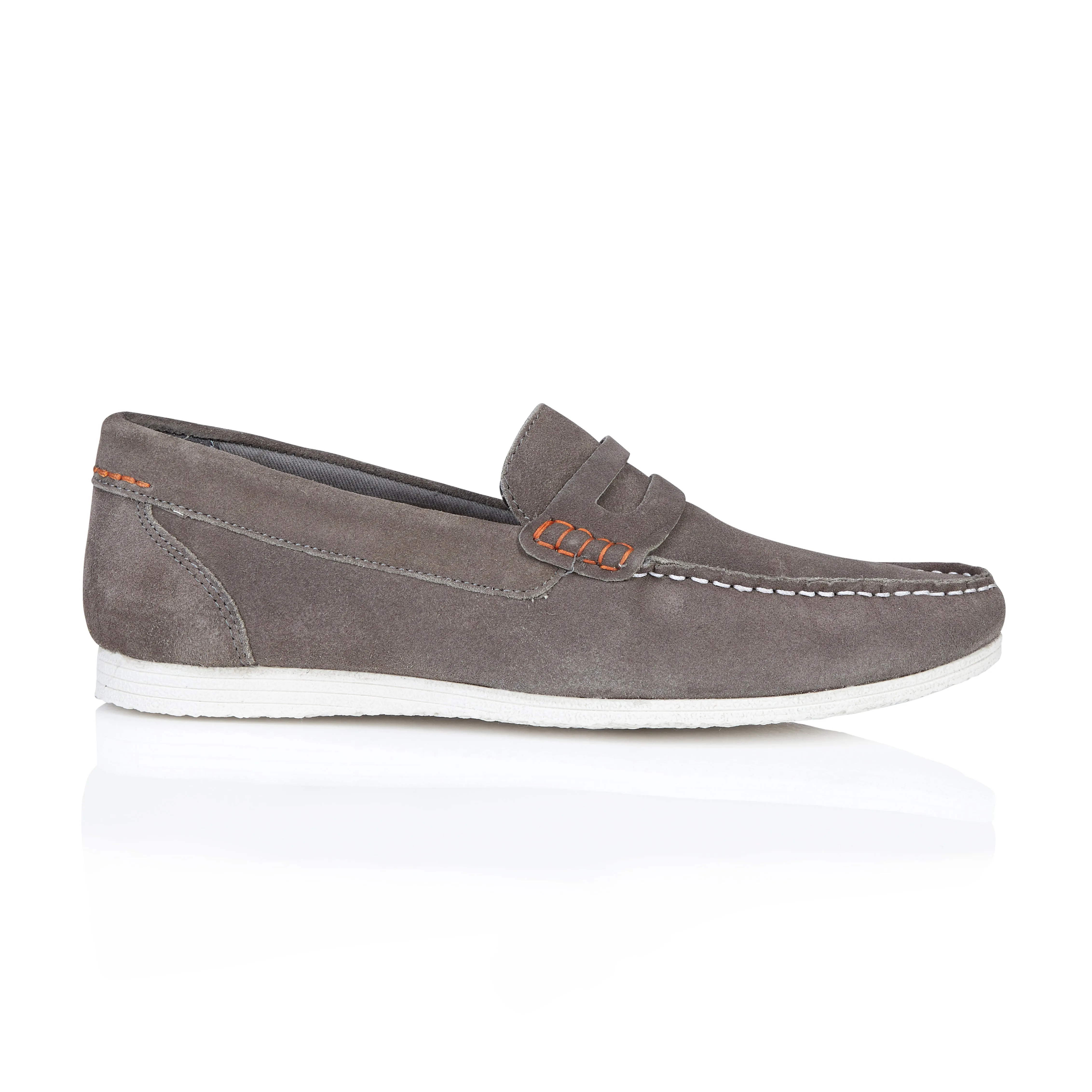 Silver Street London STANHOPE Mens Loafers Grey sold by Shuperb