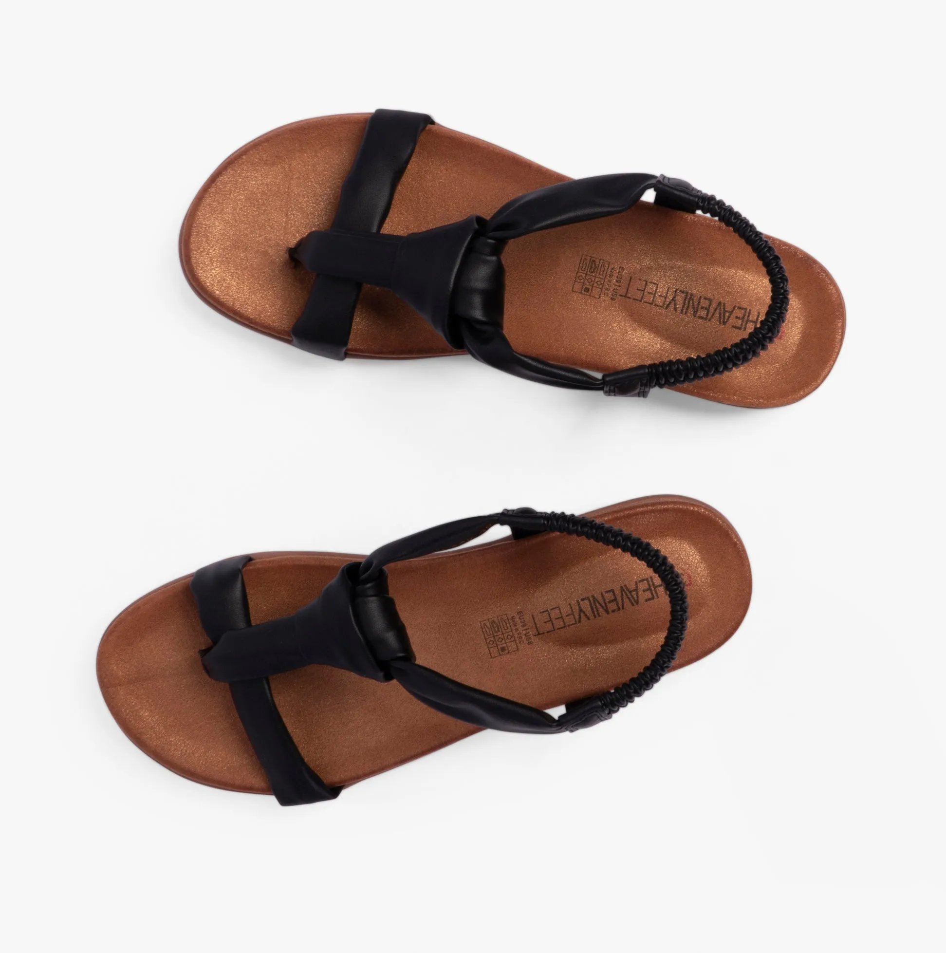 Heavenly Feet BUTTERCUP Womens Sandals Black sold by Shuperb product image thumbnail 4