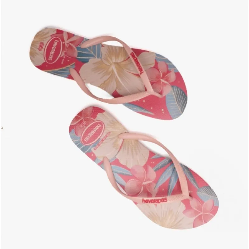 HAV SLIM FLORAL Ladies Flip Flops Pink sold by Shuperb