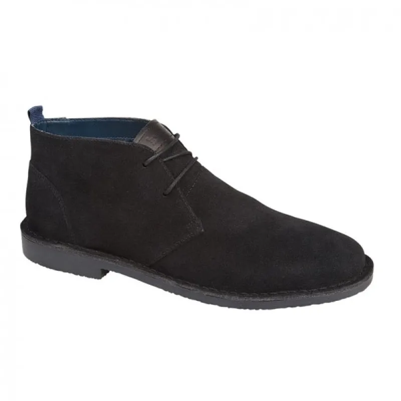Roamers JACOB Mens Desert Boots Black sold by Shuperb