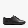 FitFlop ADEOLA LIZARD Womens Leather Derby Shoes All Black sold by Shuperb