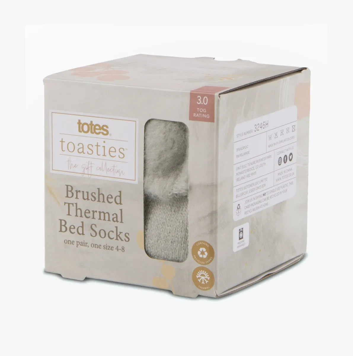 THERMAL BRUSHED Womens Bed Socks Grey sold by Shuperb product image thumbnail 5