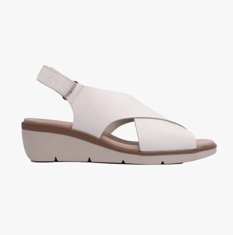 Fly London NABI058FLY Womens Sandals White sold by Shuperb