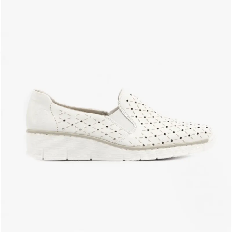 Rieker 53795-80 Womens Shoes White sold by Shuperb