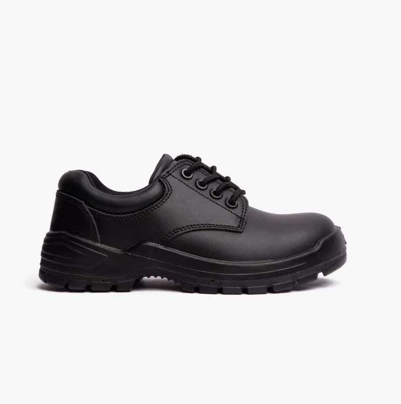 FS38C Unisex Leather Safety Shoes Black sold by Shuperb
