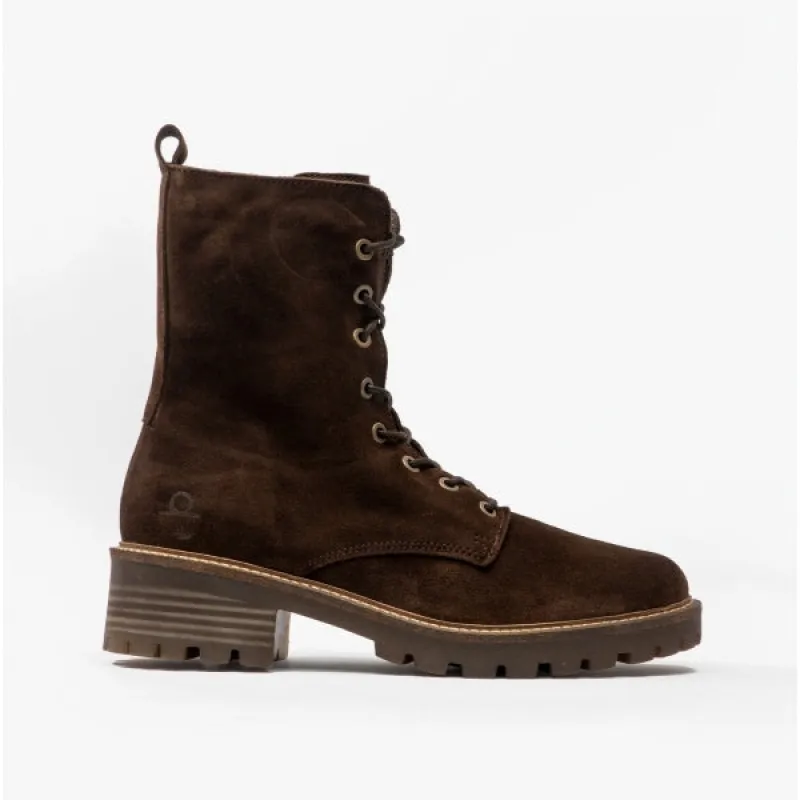 Chatham CLIVEDEN Womens Leather Lace Boots Dark Brown sold by Shuperb