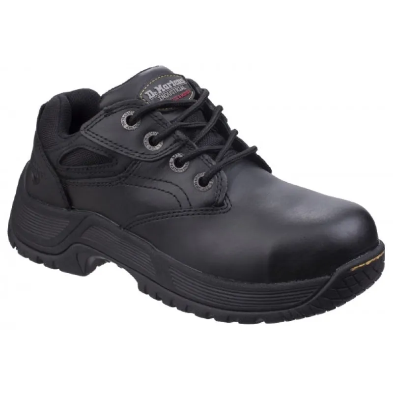 CALVERT Unisex Leather Safety Shoes Black sold by Shuperb