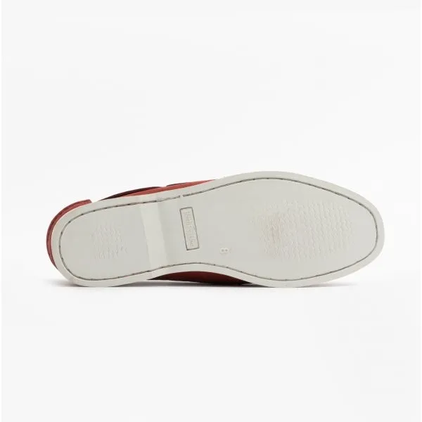 HENRY Mens Leather Boat Shoes Red sold by Shuperb product image thumbnail 3