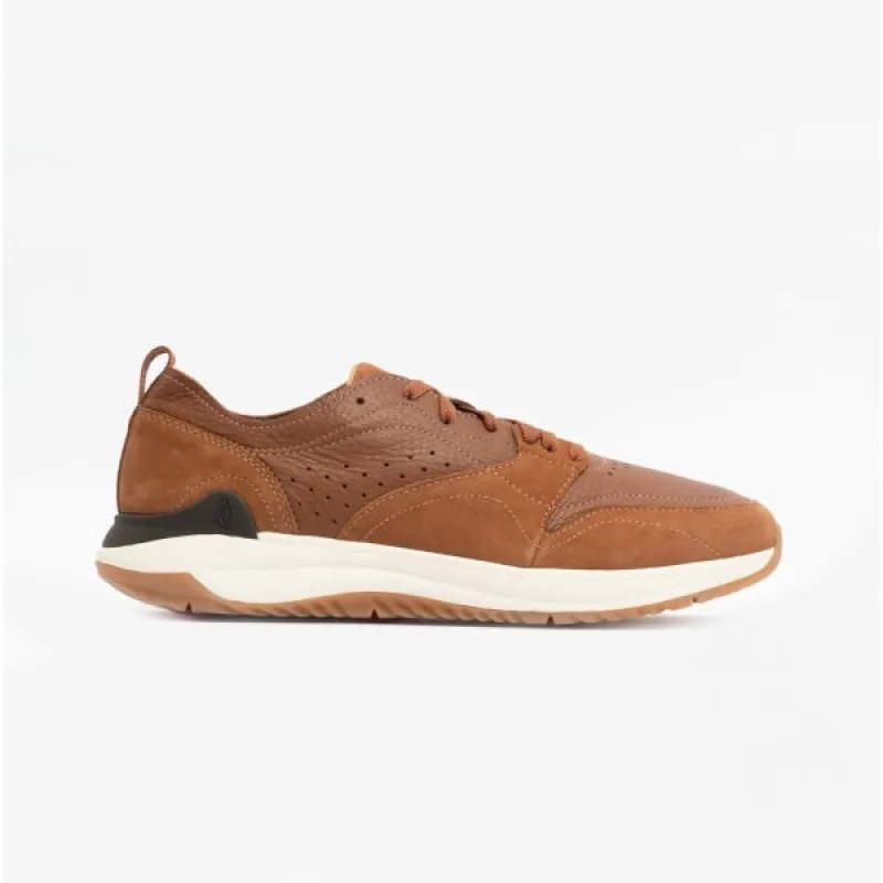 FELIX PERF Mens Leather Trainers Brown sold by Shuperb