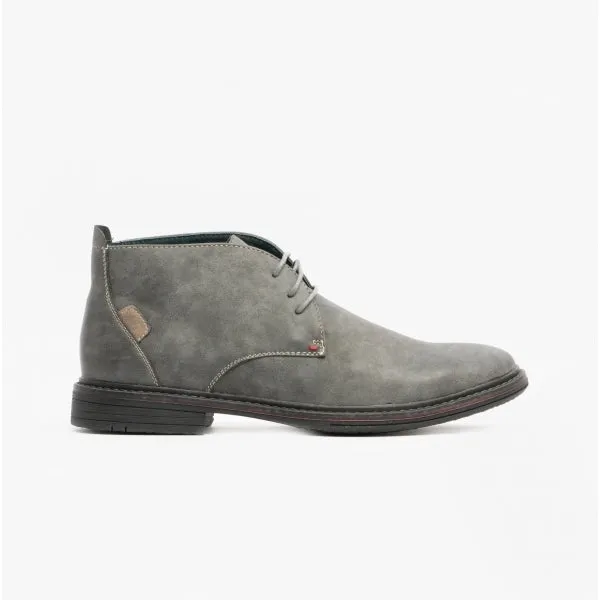 Goor CALEB Mens Nubuck Chukka Boots Grey sold by Shuperb
