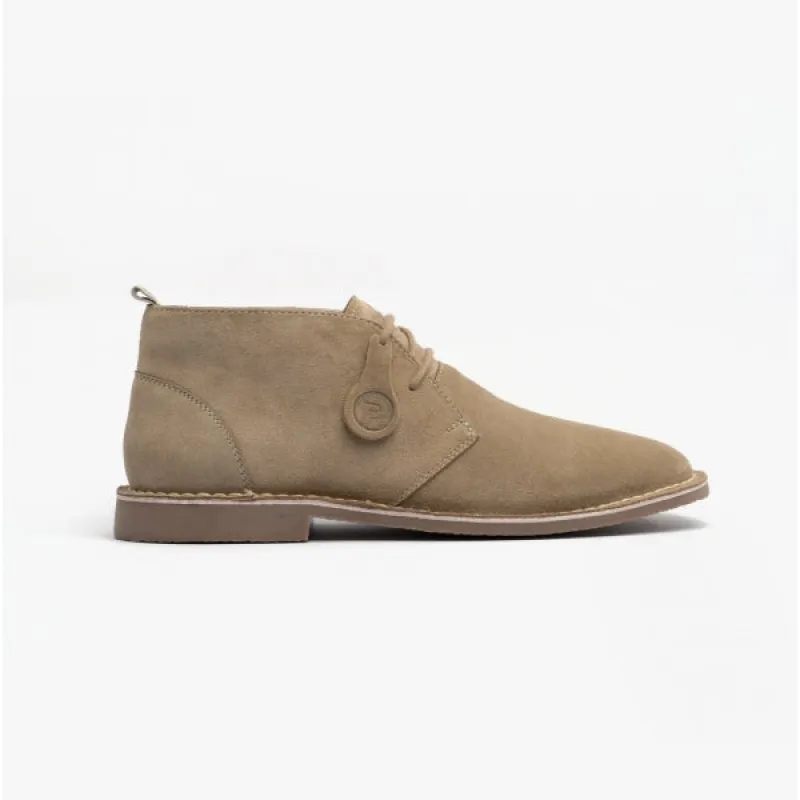 Popps VESPA Unisex Desert Boots Sand sold by Shuperb