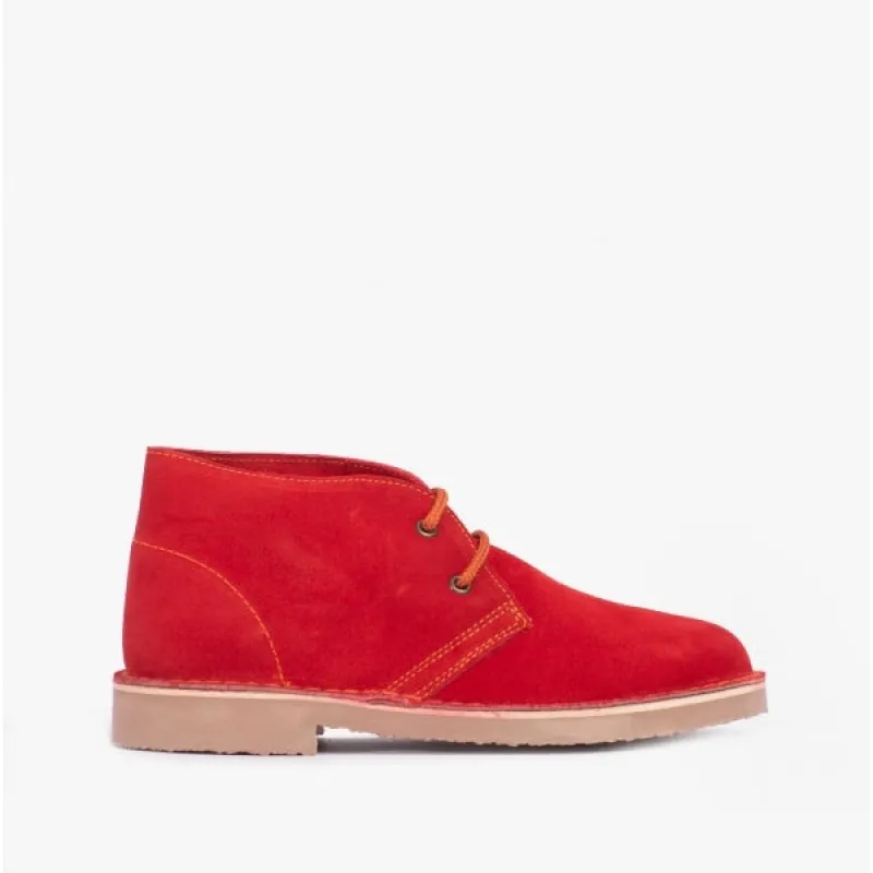 Roamers M467DS Unisex Desert Boots Red sold by Shuperb