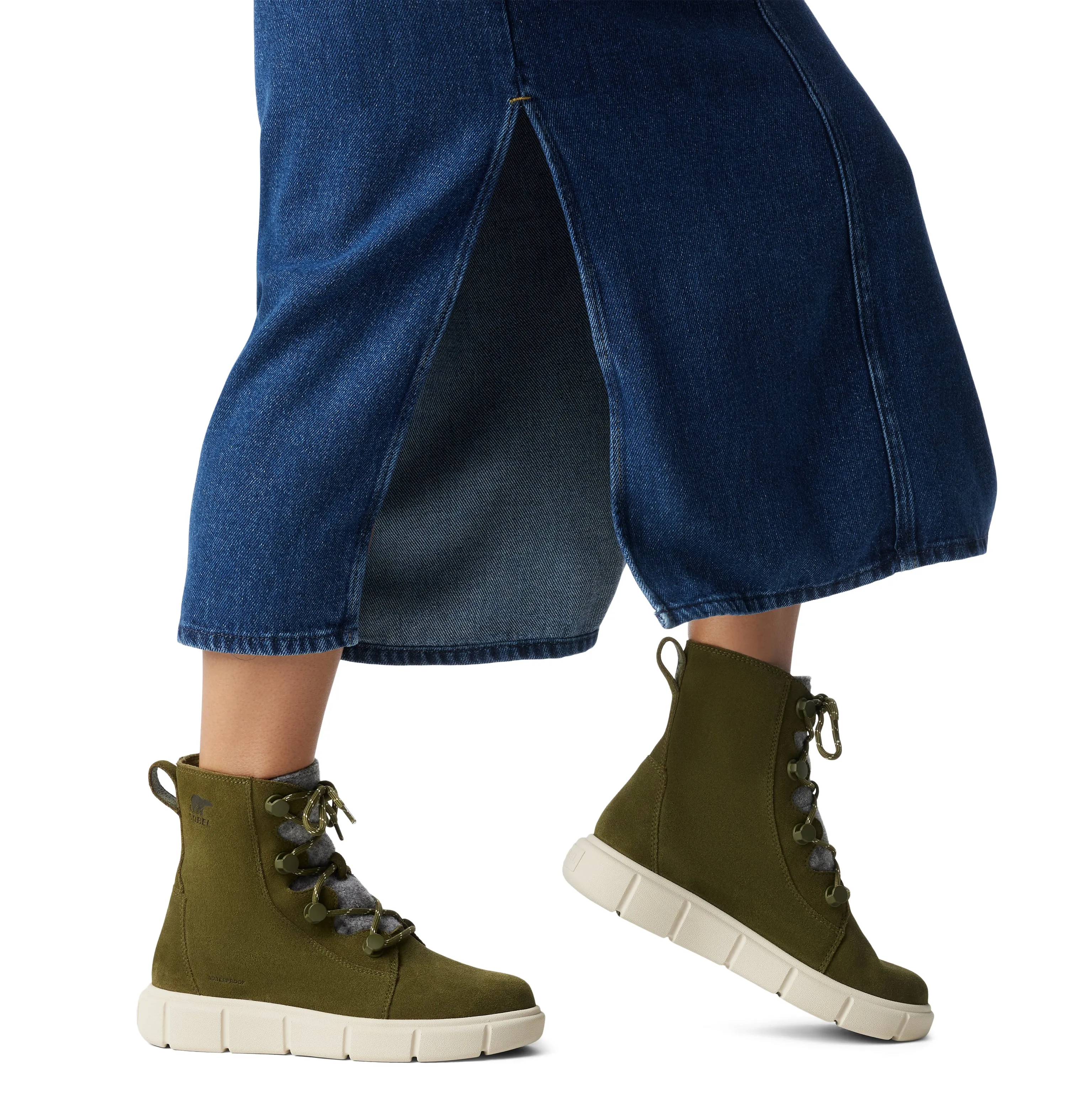 Sorel EXPLORER III JOAN Womens Winter Boots Green sold by Shuperb