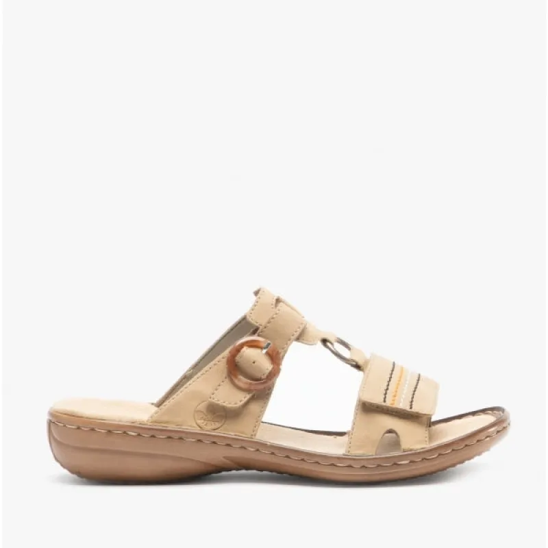 60825-60 Ladies Mule Sandals Sand sold by Shuperb