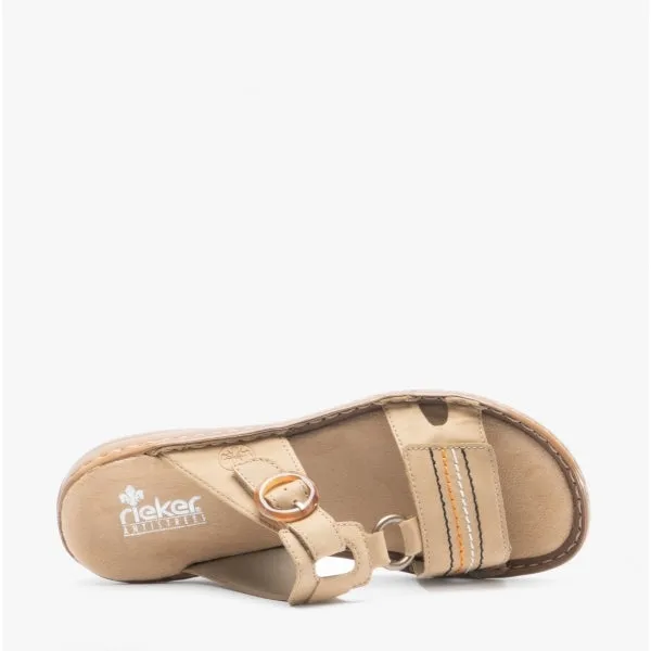 60825-60 Ladies Mule Sandals Sand sold by Shuperb product image thumbnail 4