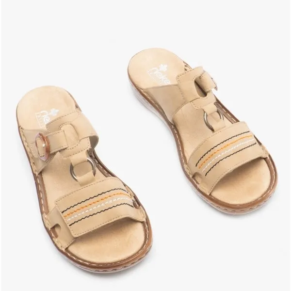 60825-60 Ladies Mule Sandals Sand sold by Shuperb product image thumbnail 2