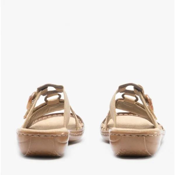 60825-60 Ladies Mule Sandals Sand sold by Shuperb product image thumbnail 5