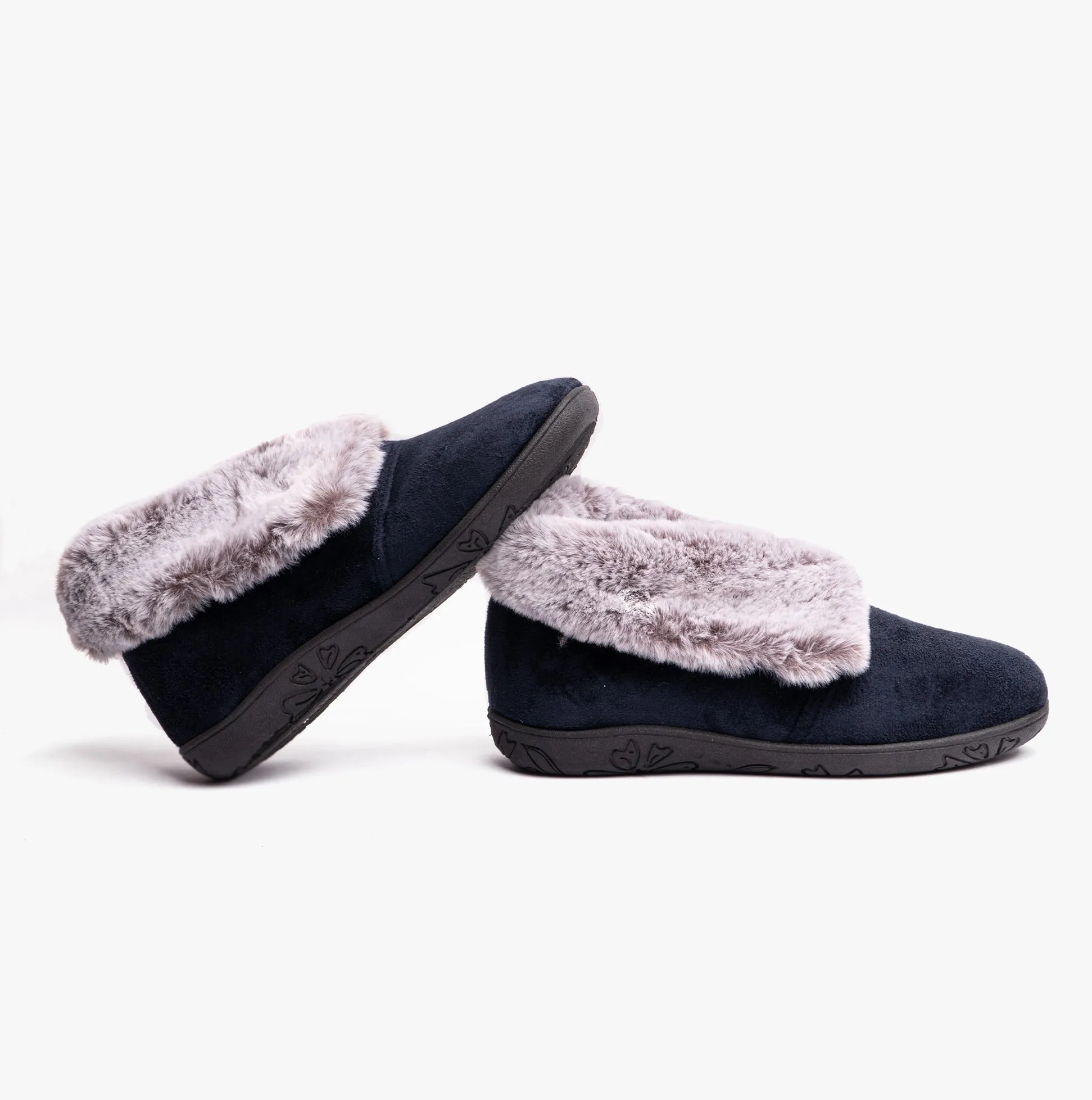 Padders ESME Womens Slippers Navy Combi sold by Shuperb