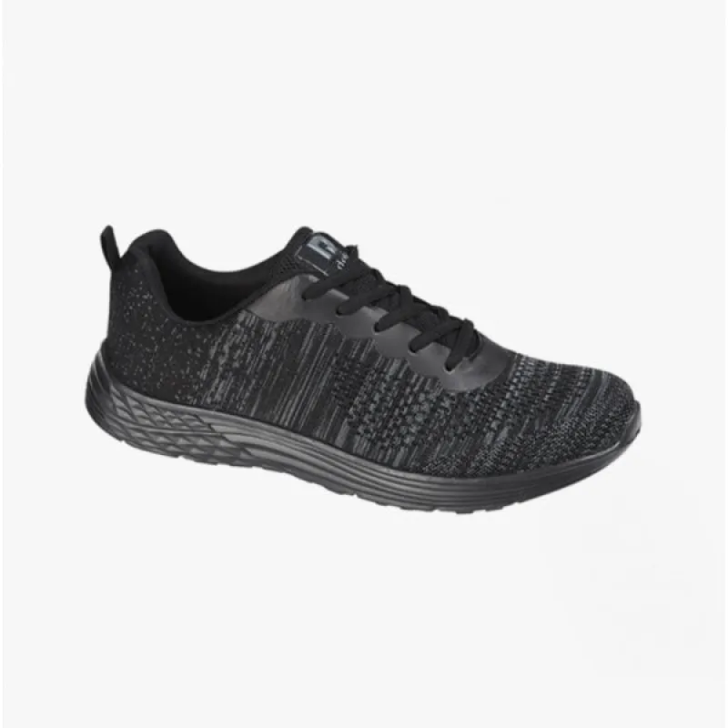 SHARK Unisex Textile Mesh Lace-Up Trainers Black/Grey sold by Shuperb