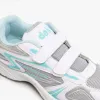 DEK MOON Womens Velcro Gym Running Trainers White/Blue sold by Shuperb