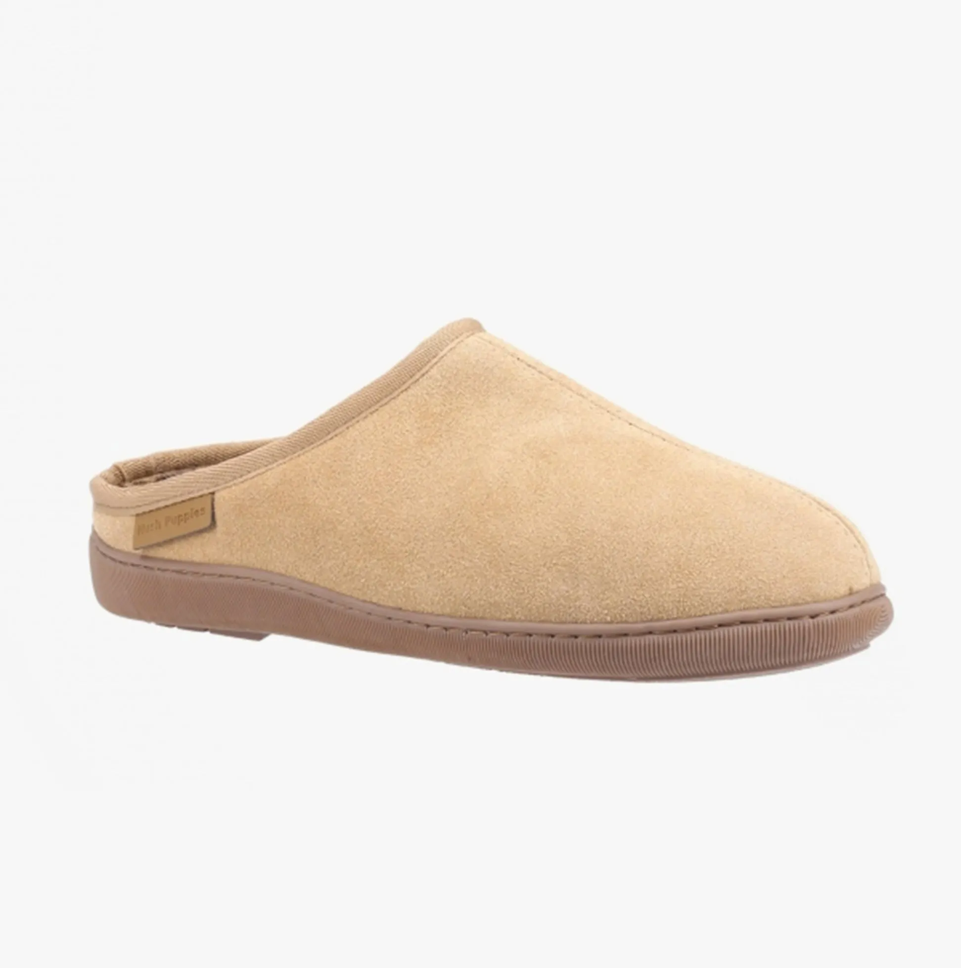 Hush Puppies ASHTON Mens Suede Leather Mule Slippers Tan sold by Shuperb product image thumbnail 2
