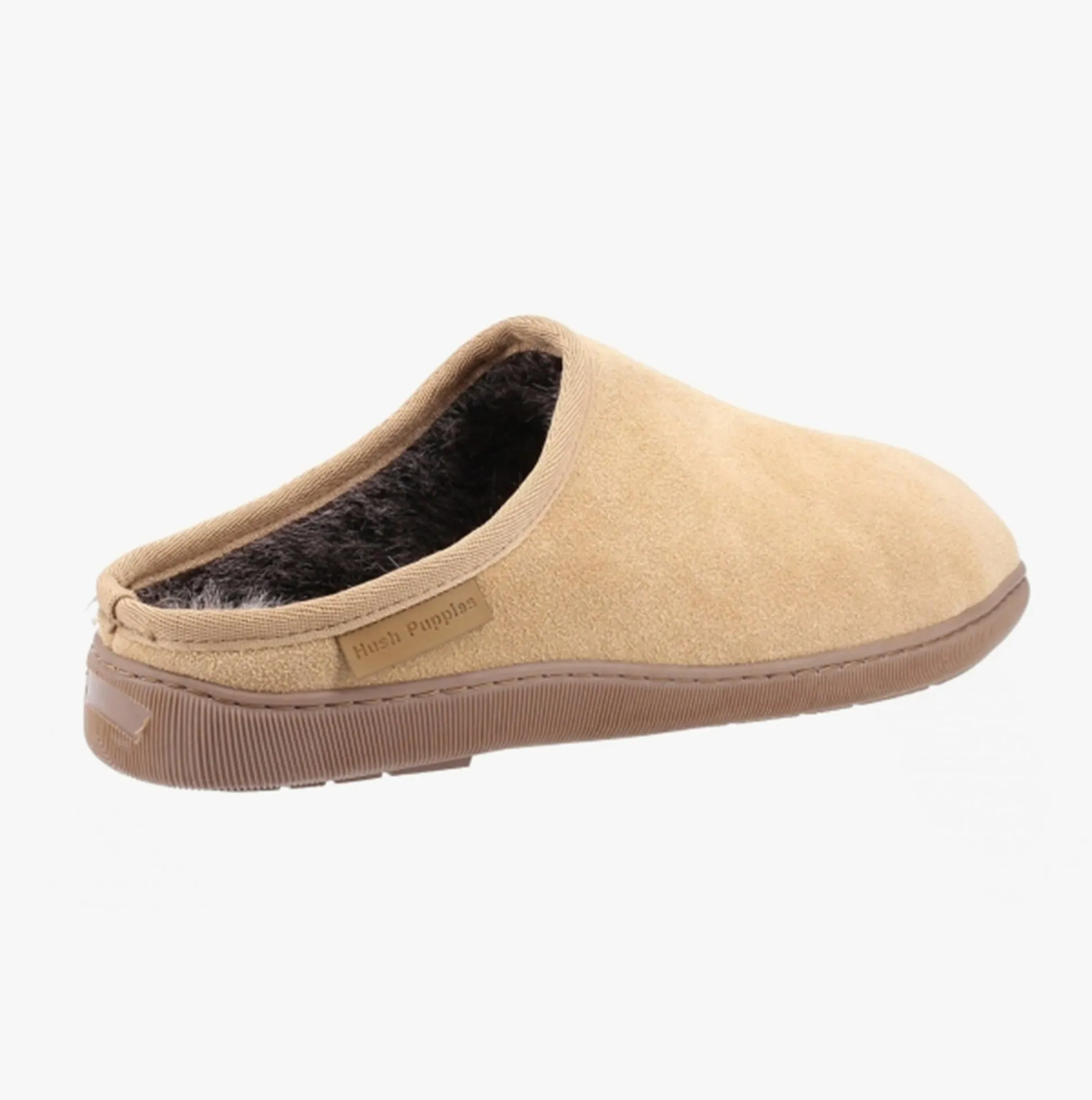 Hush Puppies ASHTON Mens Suede Leather Mule Slippers Tan sold by Shuperb product image thumbnail 3