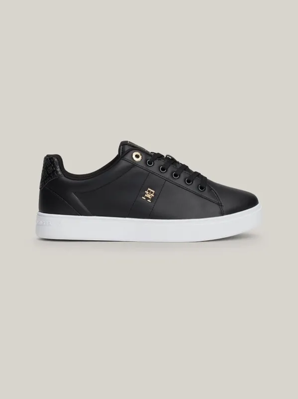 Tommy Hilfiger ELEVATED ESSENTIAL Womens Trainers Black sold by Shuperb