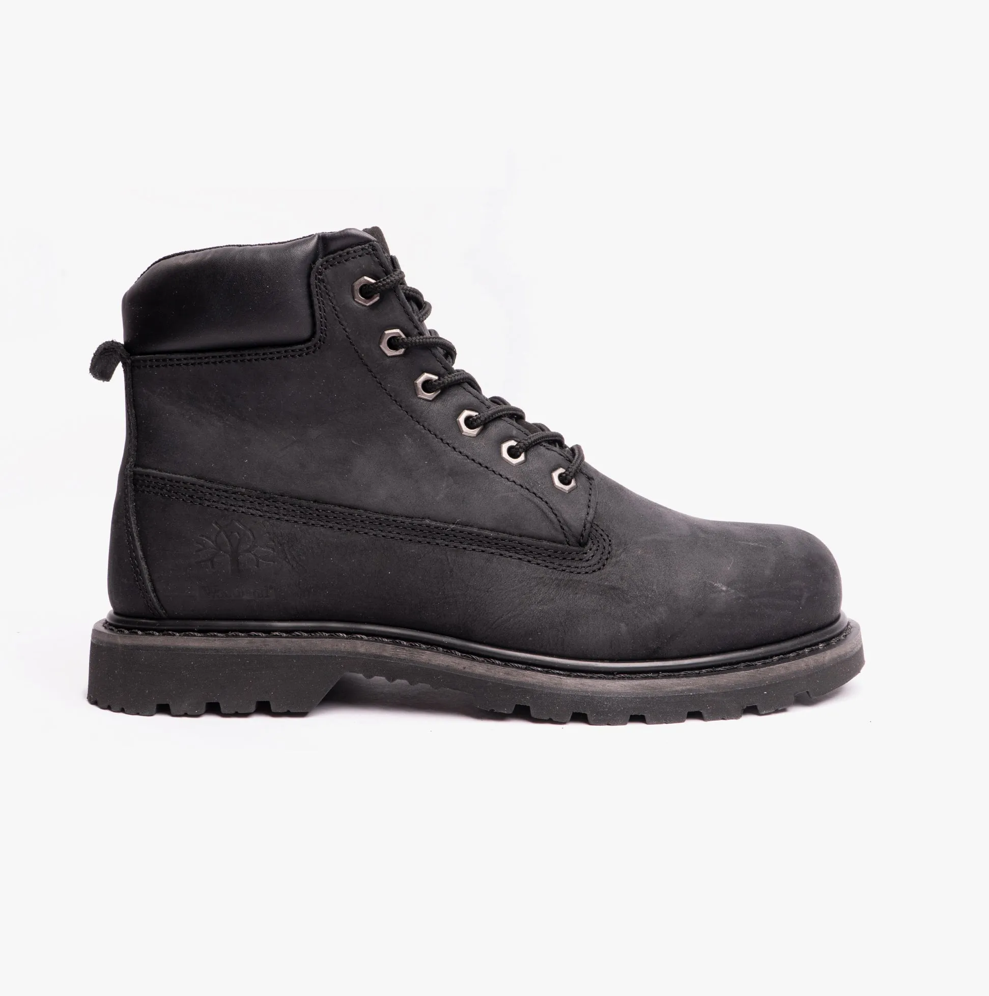 Woodland RICK Mens Leather Work Boots Black sold by Shuperb