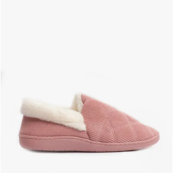 CAROLINE Ladies Slippers Dusty Pink sold by Shuperb