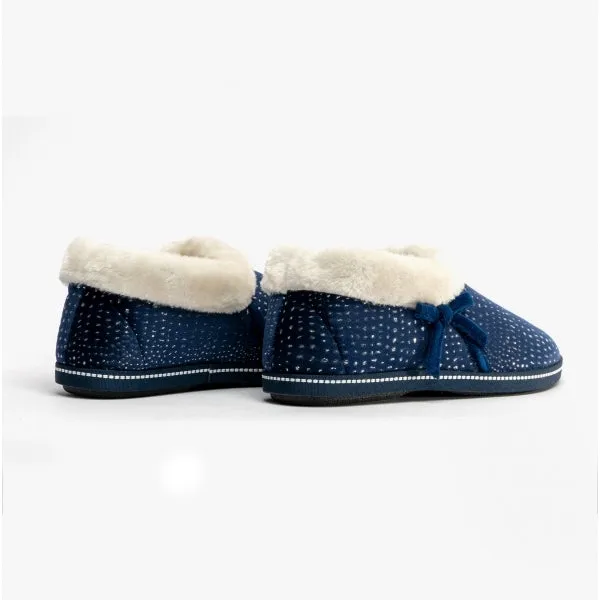 Jo & Joe ROSEMARY Womens Full Slippers Navy sold by Shuperb product image thumbnail 2