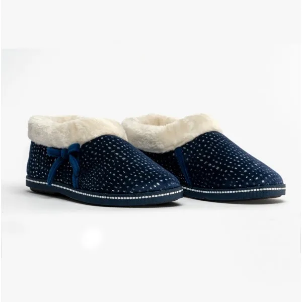 Jo & Joe ROSEMARY Womens Full Slippers Navy sold by Shuperb product image thumbnail 3