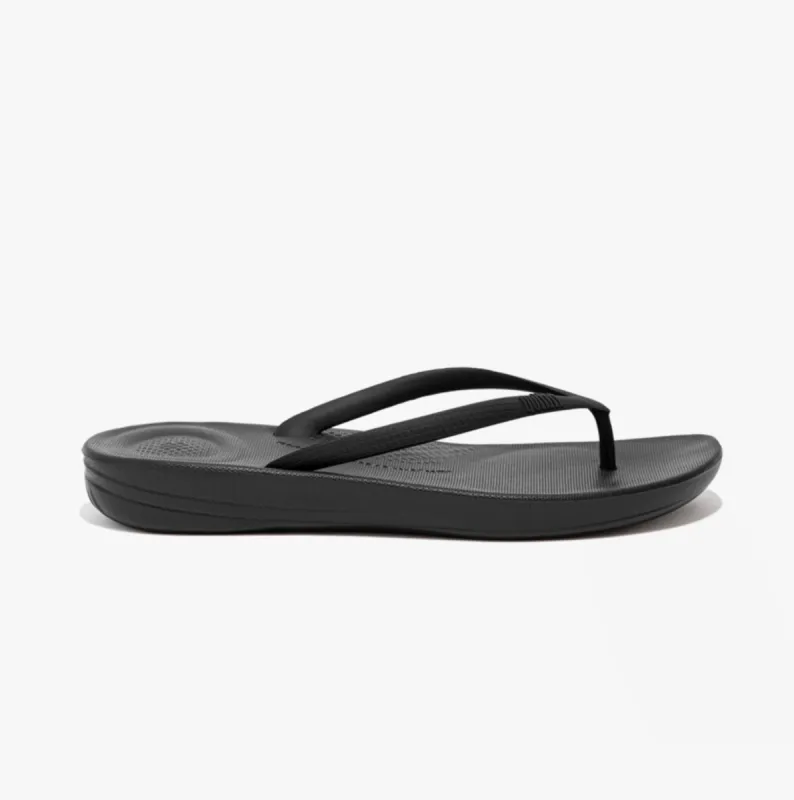 FitFlop IQUSHION Womens Flip Flop All Black sold by Shuperb