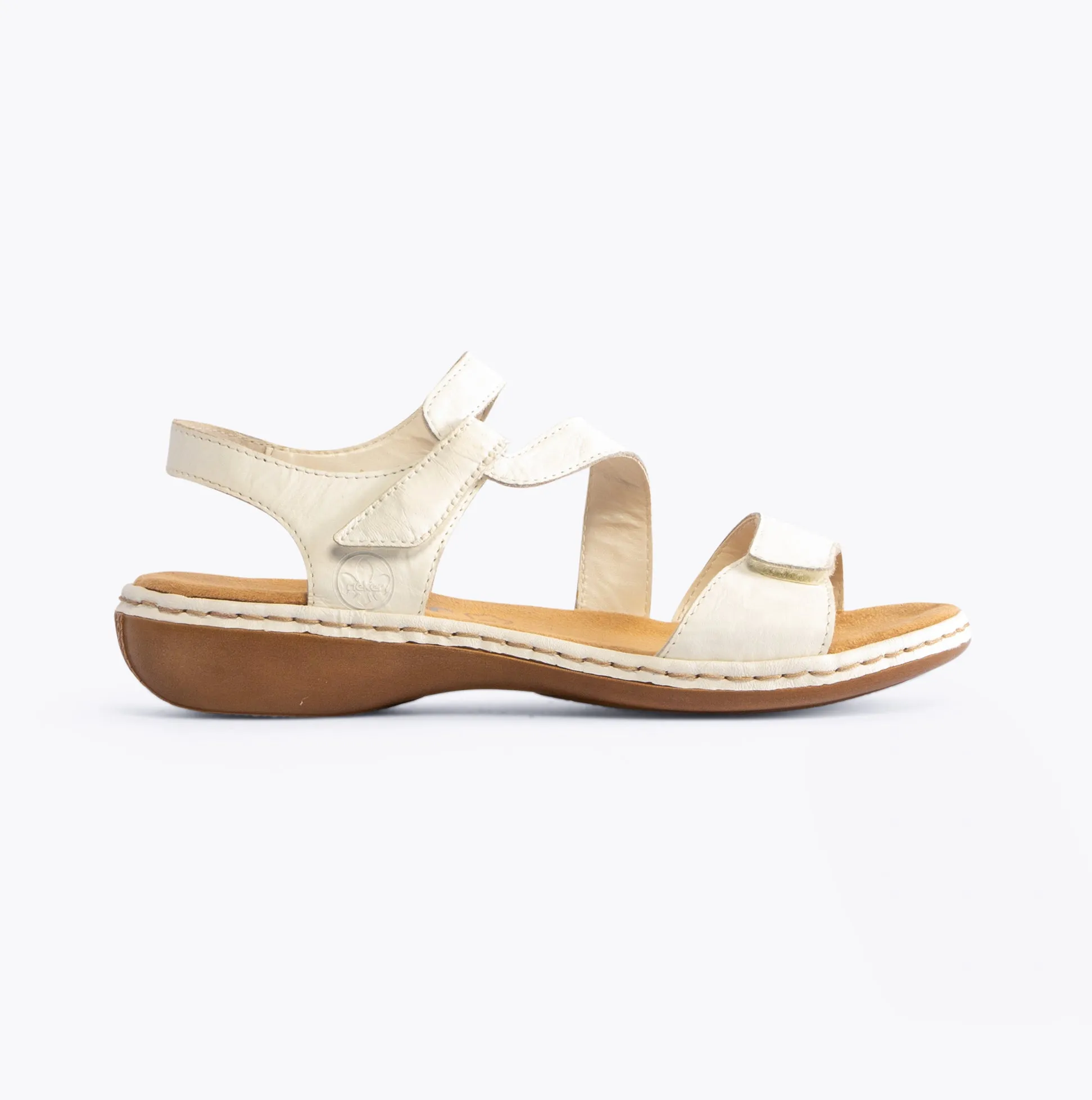 Rieker 659C7-80 Womens Sandals White sold by Shuperb