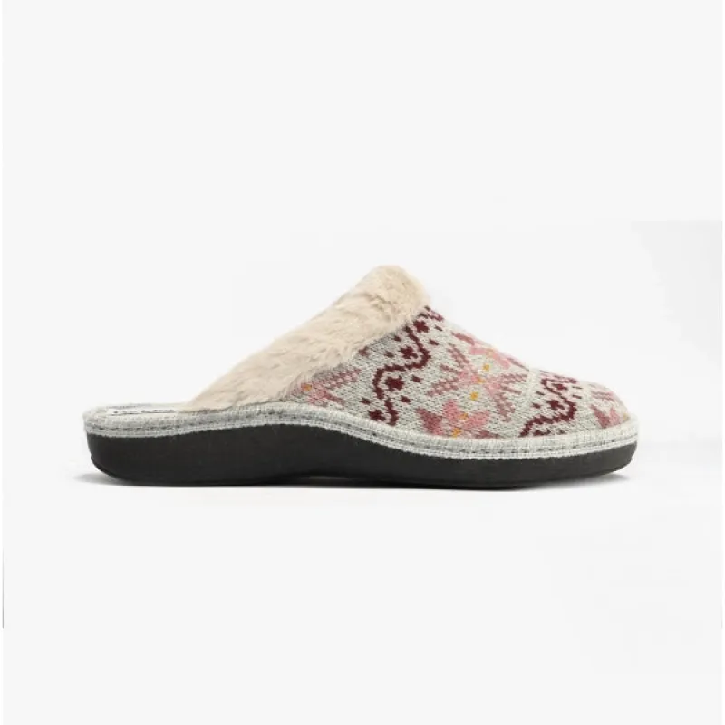 Padders SORREL Womens (E Fit) Mule Slippers Pink Combi sold by Shuperb