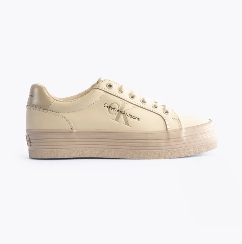 FLATFORM LACEUP Womens Trainers Creamy White/Eggshell made by Calvin Klein