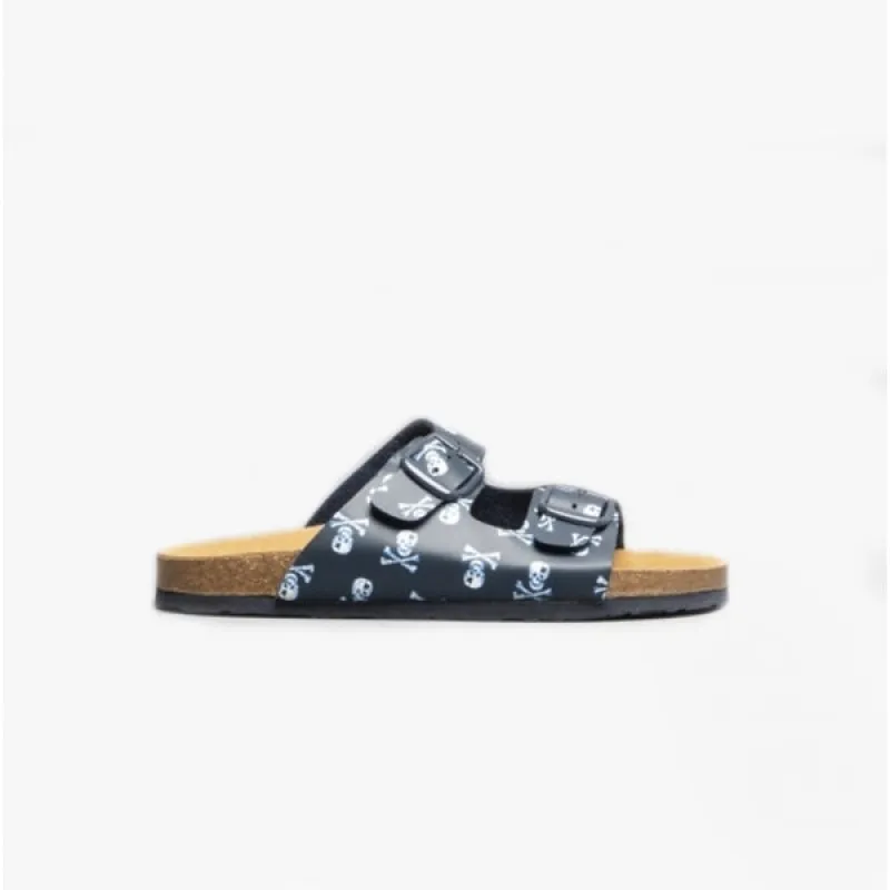 EXPLORER Boys Mule Sandals Navy Skull & Crossbones sold by Shuperb