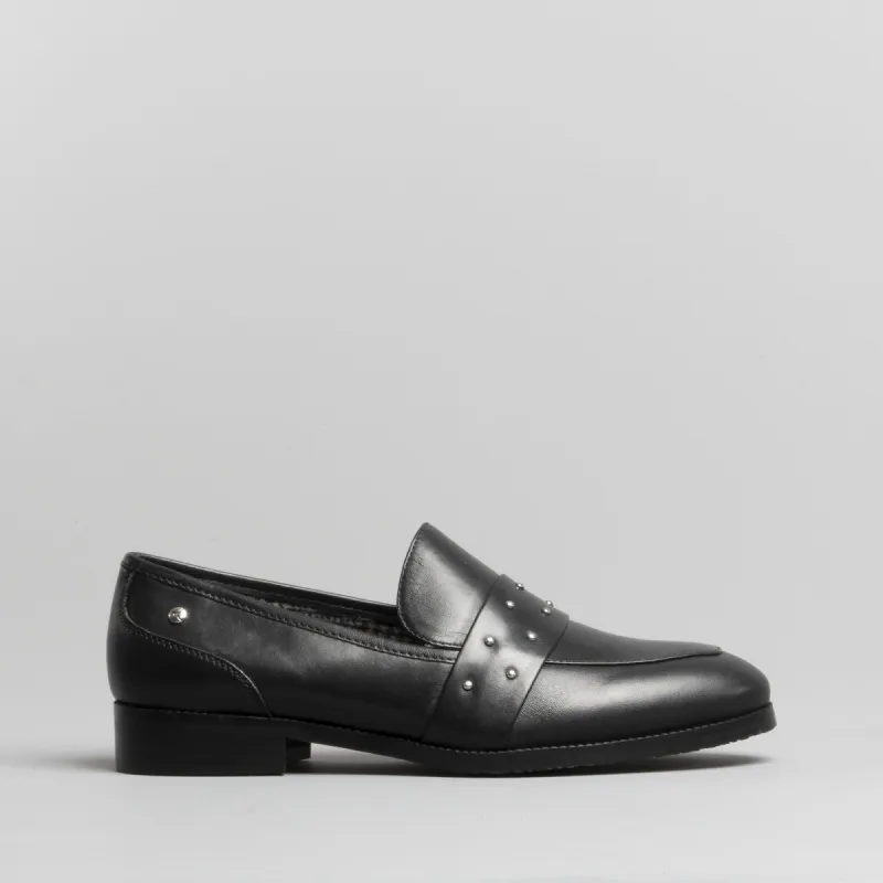 Pikolinos ROYAL Womens Leather Loafers Black made by PIKOLINOS
