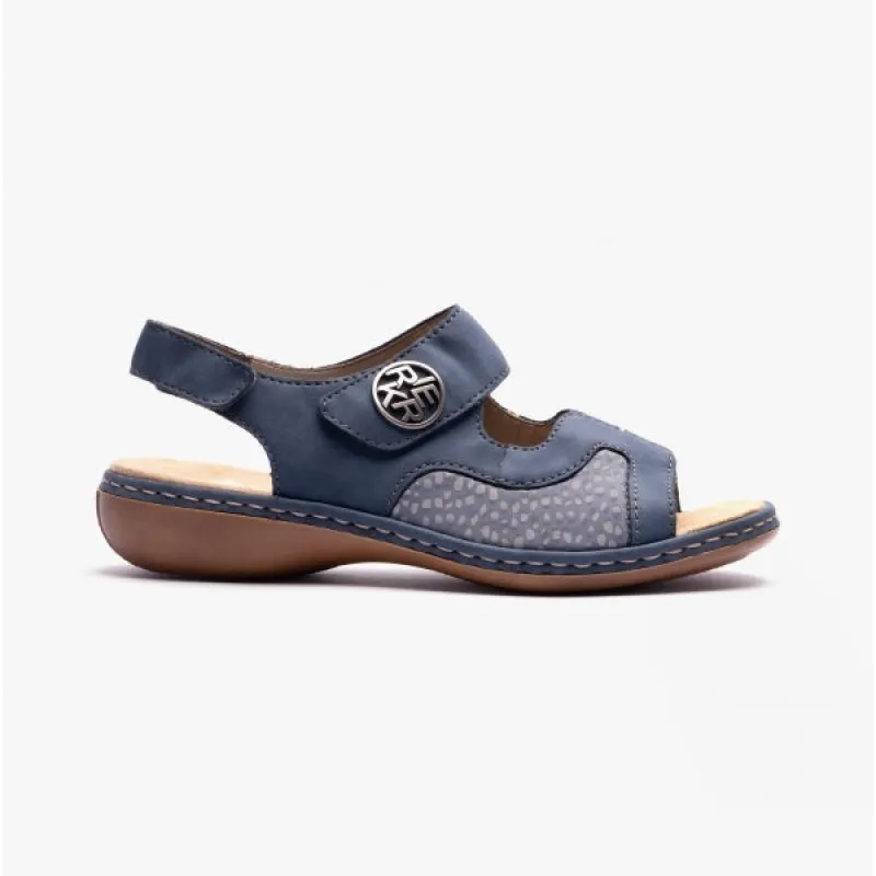 65989-15 Ladies Slingback Sandals Blue sold by Shuperb