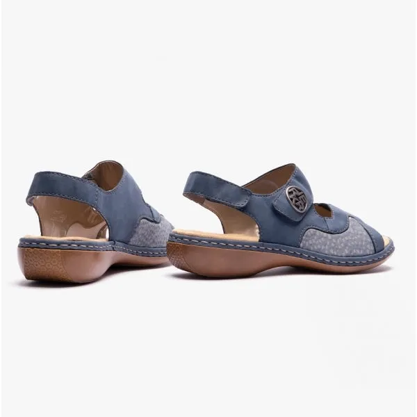 65989-15 Ladies Slingback Sandals Blue sold by Shuperb product image thumbnail 3