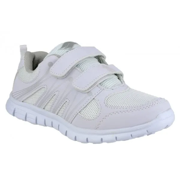 Mirak MILOS Womens Touch Fasten Trainers White sold by Shuperb