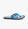 Gumbies ISLANDER Unisex Recycled Flip-Flops Blue Palms sold by Shuperb