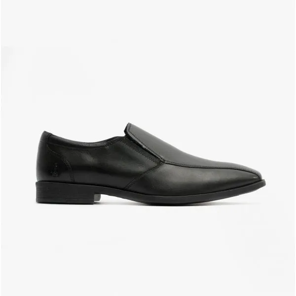 Hush Puppies ELLIS Boys Leather Slip On Shoes Black sold by Shuperb