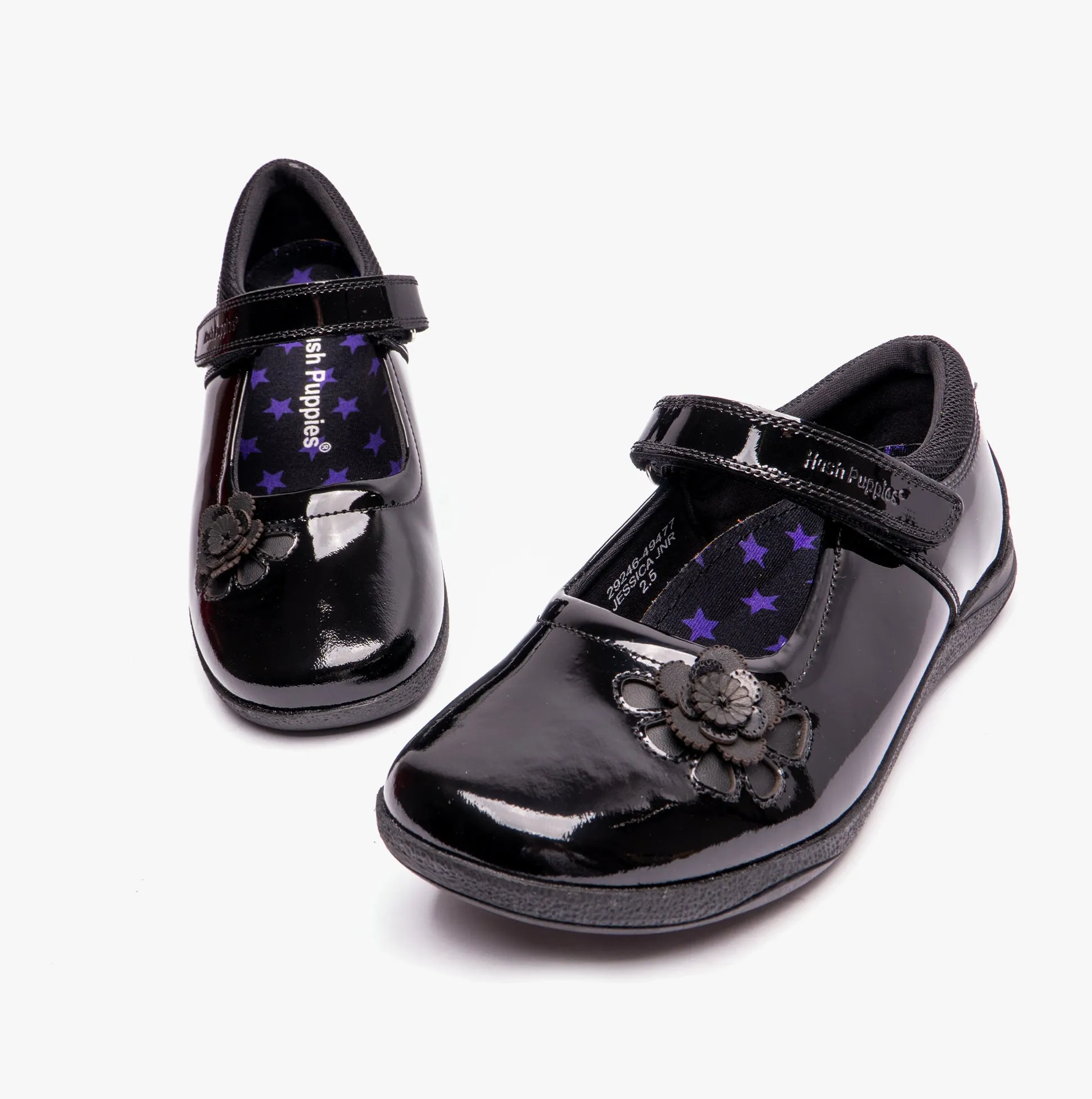 Hush Puppies JESSICA Girls School Shoes Patent Black sold by Shuperb product image thumbnail 4