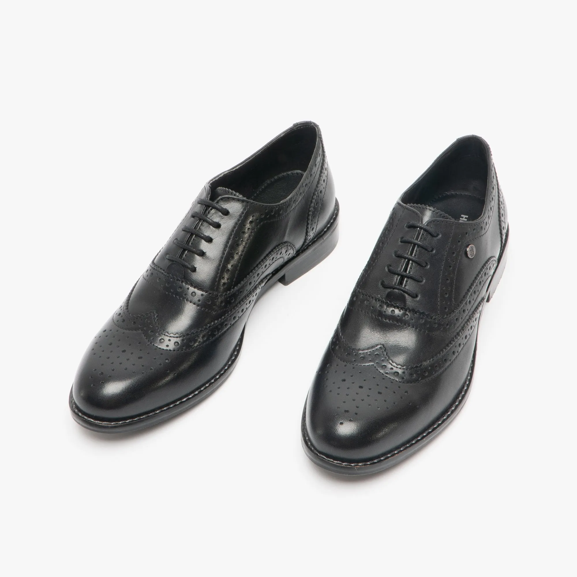 Hush Puppies NATALIE Womens Leather Brogue Shoes Black sold by Shuperb product image thumbnail 2