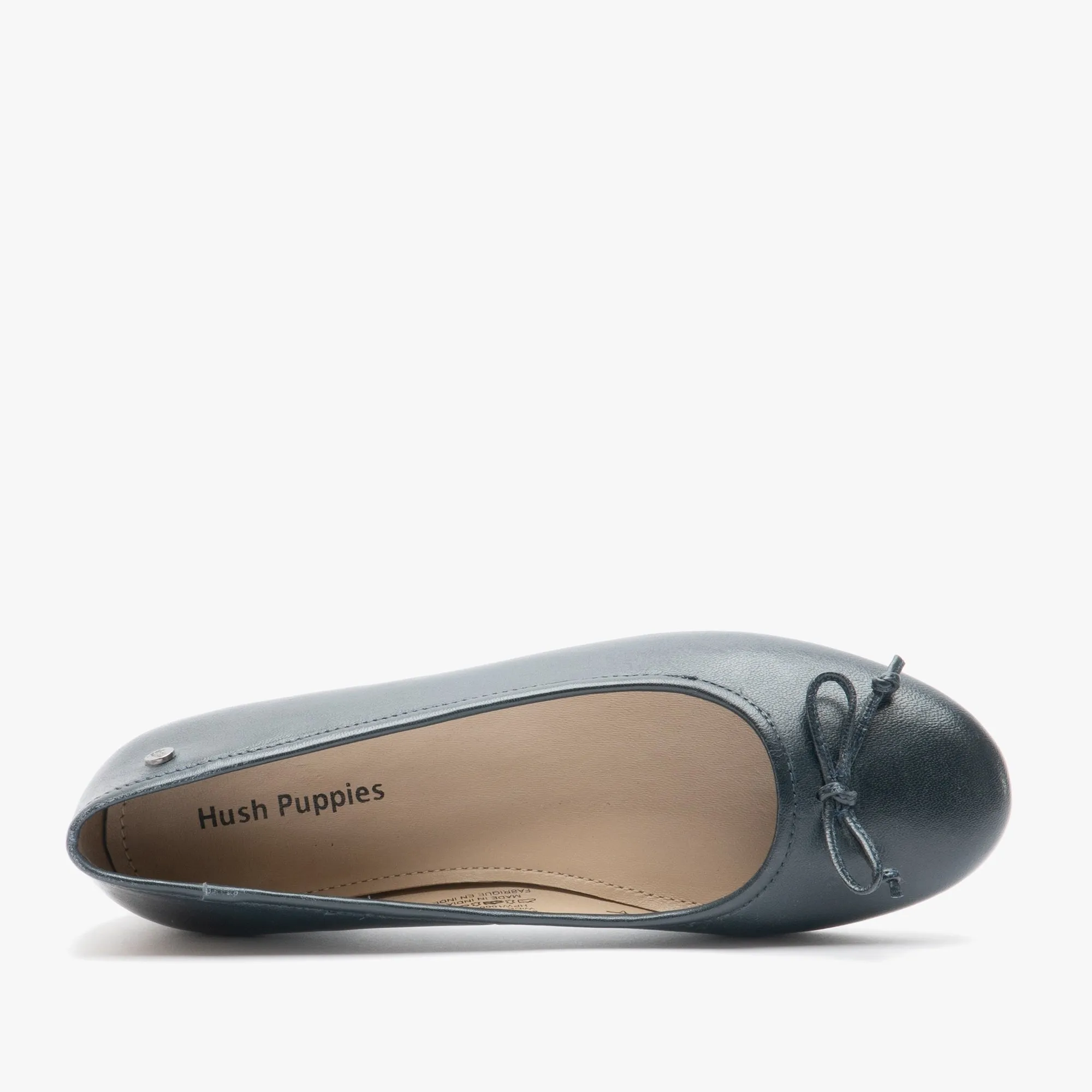 Hush Puppies NAOMI Womens Leather Ballerina Pumps Navy sold by Shuperb product image thumbnail 4