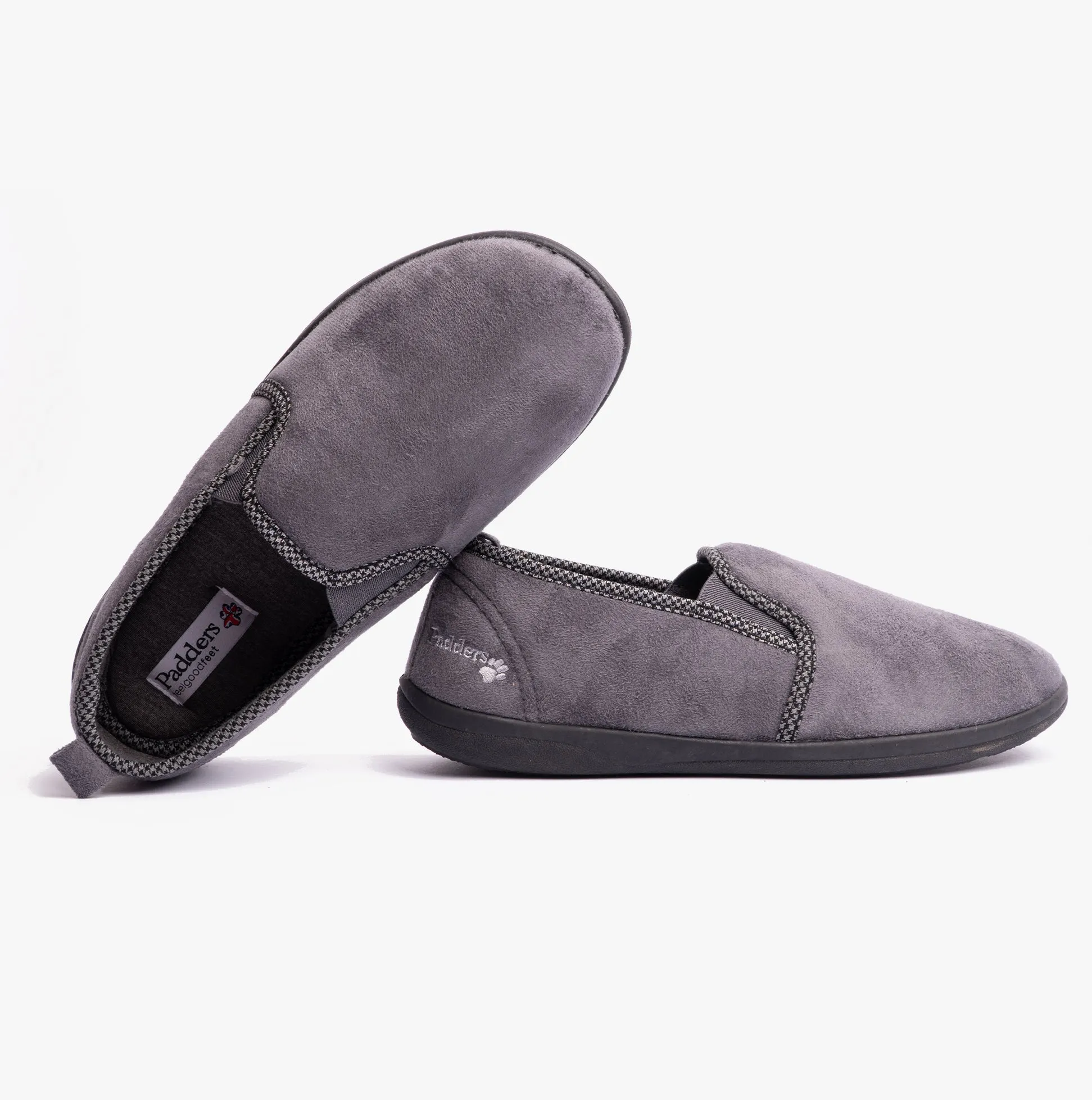 LEWIS Mens (G Fit) Full Slippers Grey sold by Shuperb product image thumbnail 5
