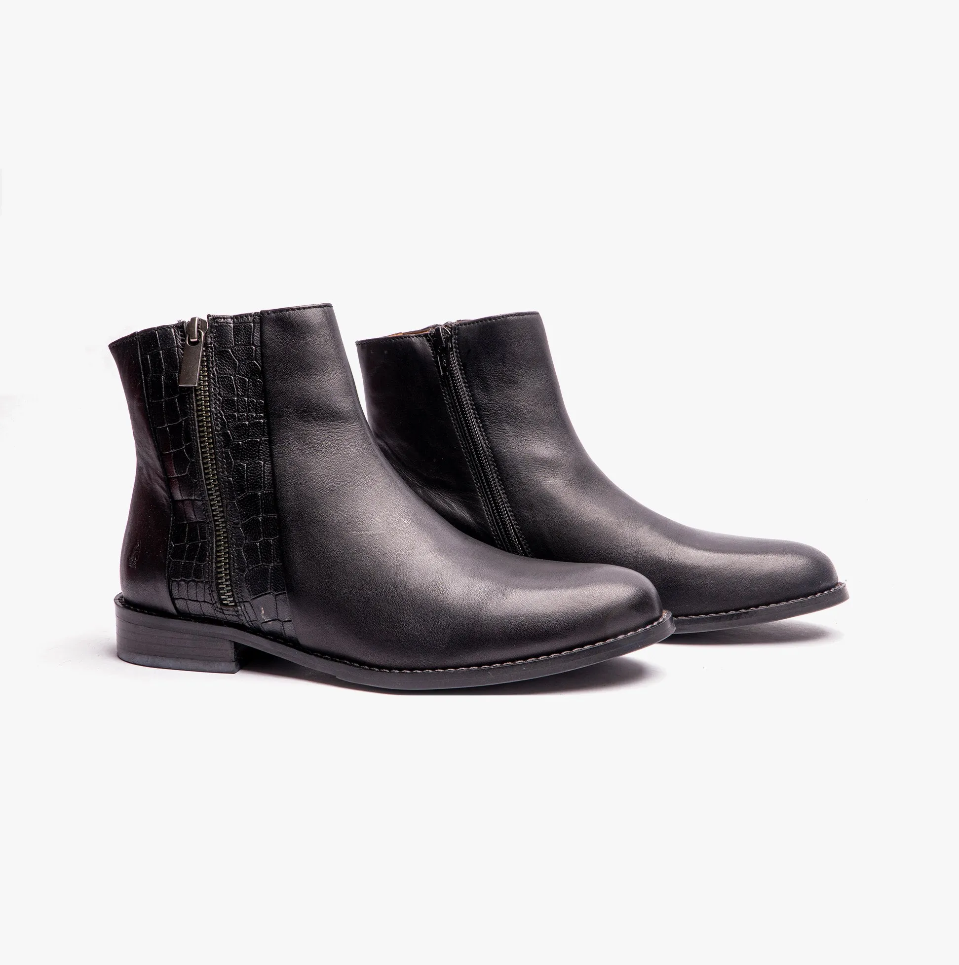 Hush Puppies FRANCES Womens Leather Ankle Boots Black sold by Shuperb product image thumbnail 4