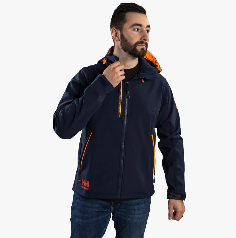 Helly Hansen CHELSEA EVOLUTION HOODED SOFTSHELL Mens Jacket Navy sold by Shuperb