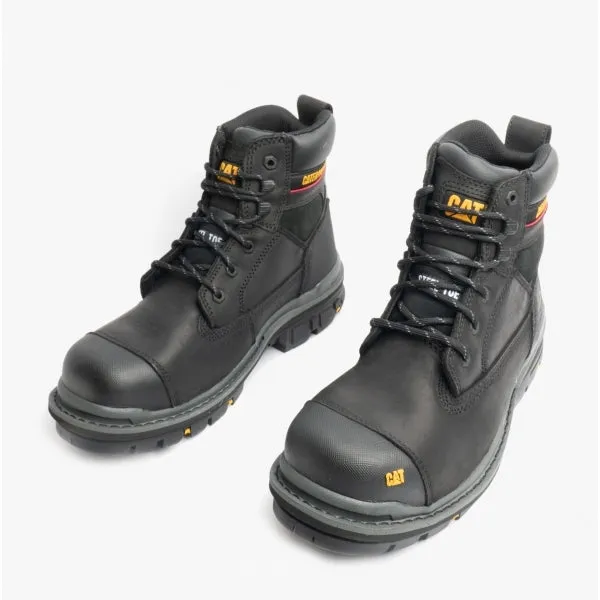 CAT GRAVEL 6" Mens Leather Safety Boots Black sold by Shuperb product image thumbnail 2
