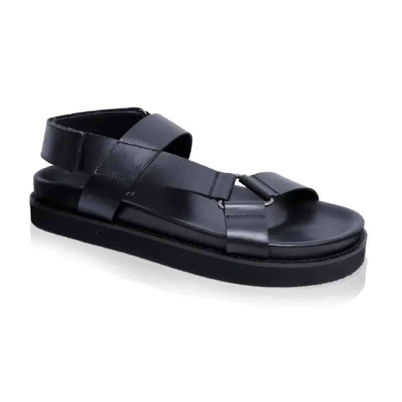 SANTA FE Mens Sandals Black sold by Shuperb